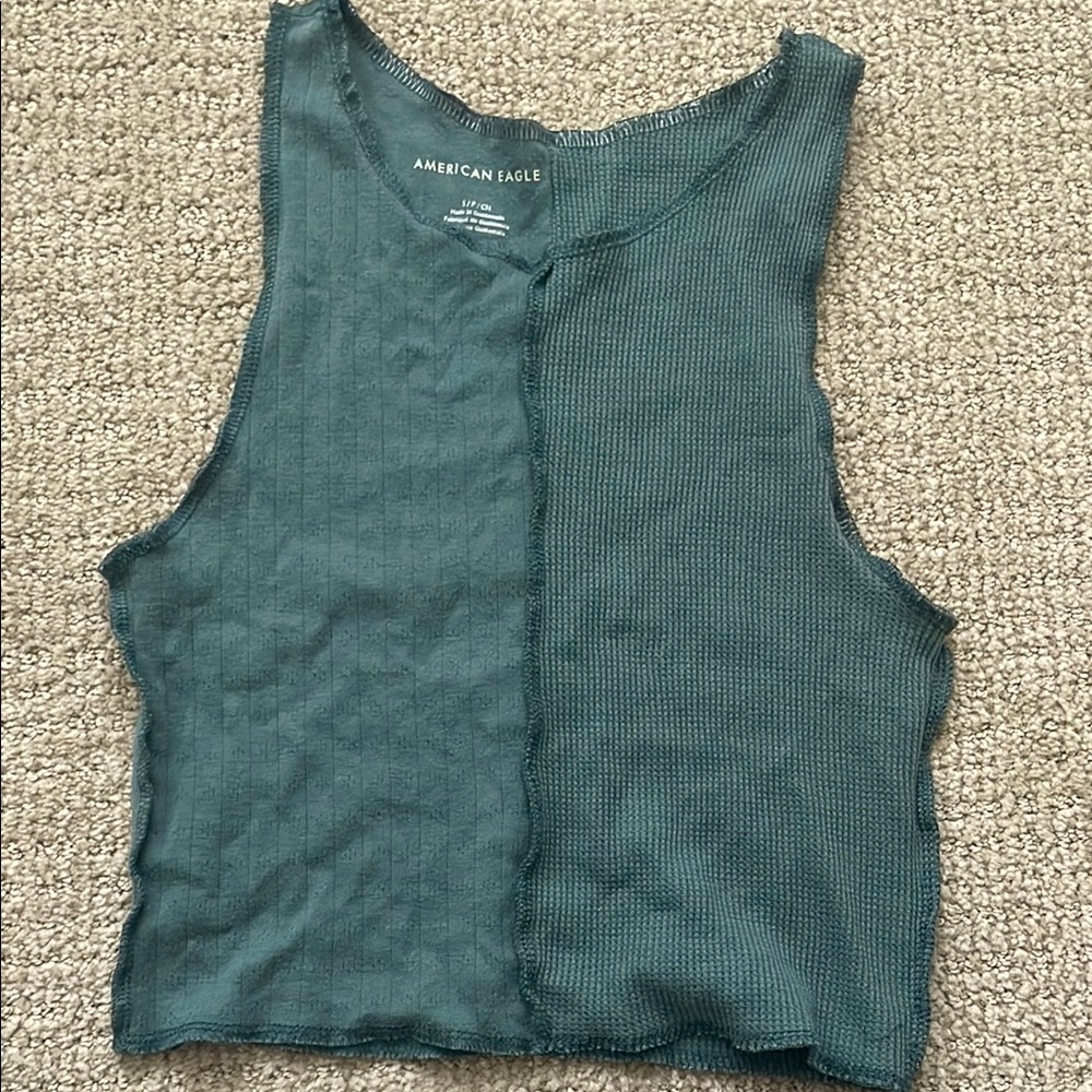 American Eagle Outfitters Green Women's Top